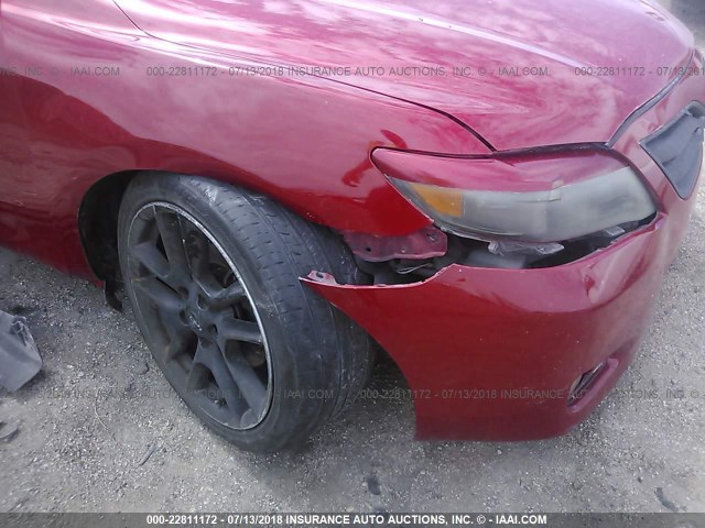 4T1BK3EK3AU104387 - 2010 TOYOTA CAMRY წითელი ფოტო 6