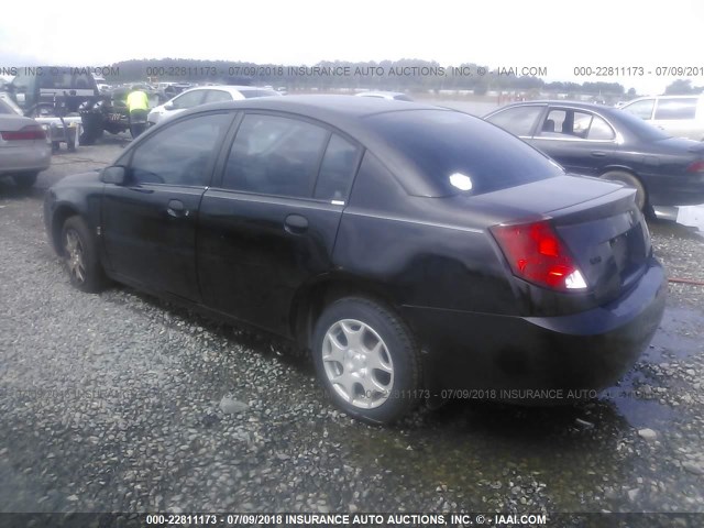 1G8AG52F75Z152059 - 2005 SATURN ION LEVEL 1 BLACK photo 3