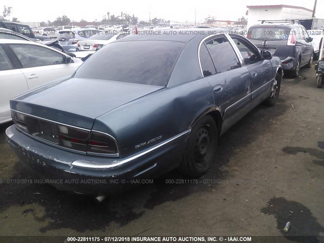 1G4CW54K124104752 - 2002 BUICK PARK AVENUE  BLUE photo 4