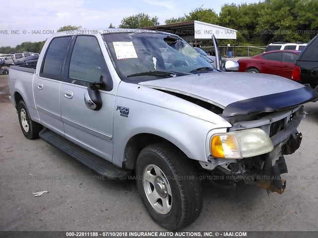 1FTRW07L91KB78436 - 2001 FORD F150 SUPERCREW SILVER photo 1