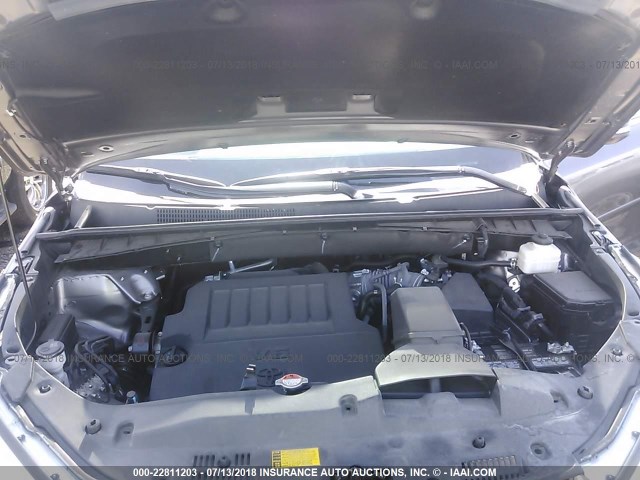 5TDJKRFH5GS312421 - 2016 TOYOTA HIGHLANDER XLE ნაცრისფერი ფოტო 10