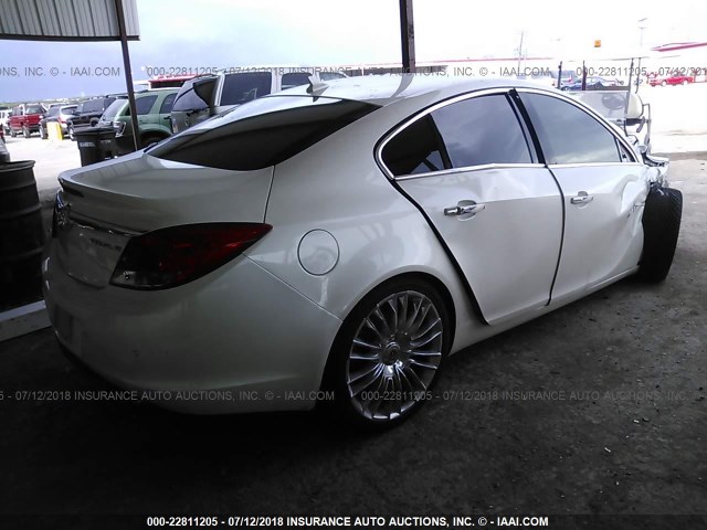 2G4GS5EVXD9130028 - 2013 BUICK REGAL PREMIUM Champagne photo 4