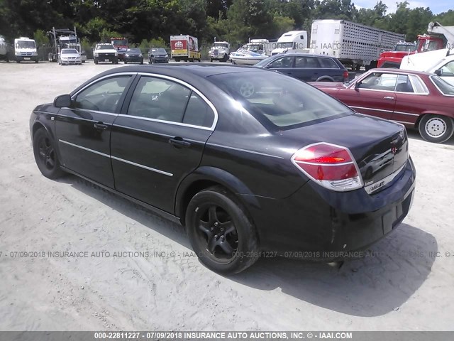 1G8ZS57NX8F143413 - 2008 SATURN AURA XE BLACK photo 3