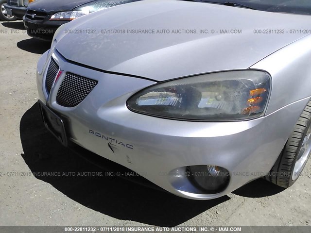 2G2WP552281105396 - 2008 PONTIAC GRAND PRIX SILVER photo 6