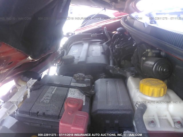 KL1TD66617B778572 - 2007 CHEVROLET AVEO LS RED photo 10