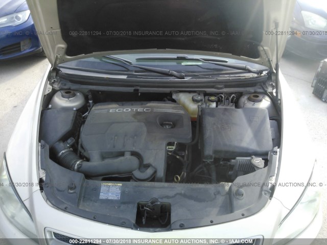 1G1ZG57B69F223735 - 2009 CHEVROLET MALIBU LS ოქროსფერი ფოტო 10