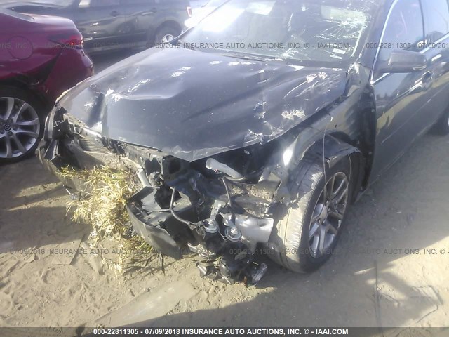 1G11C5SL3EF218429 - 2014 CHEVROLET MALIBU 1LT ნაცრისფერი ფოტო 6