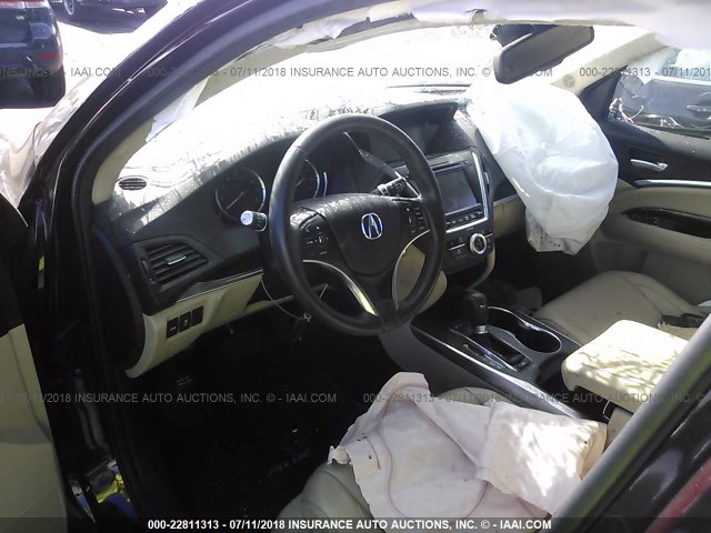 5FRYD3H43FB001068 - 2015 ACURA MDX TECHNOLOGY MAROON photo 5