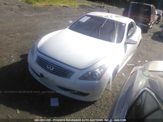 JNKCV66E49M724475 - 2009 INFINITI G37 SPORT WHITE photo 2