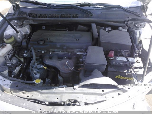 4T4BE46KX9R083566 - 2009 TOYOTA CAMRY SE/LE/XLE SILVER photo 10