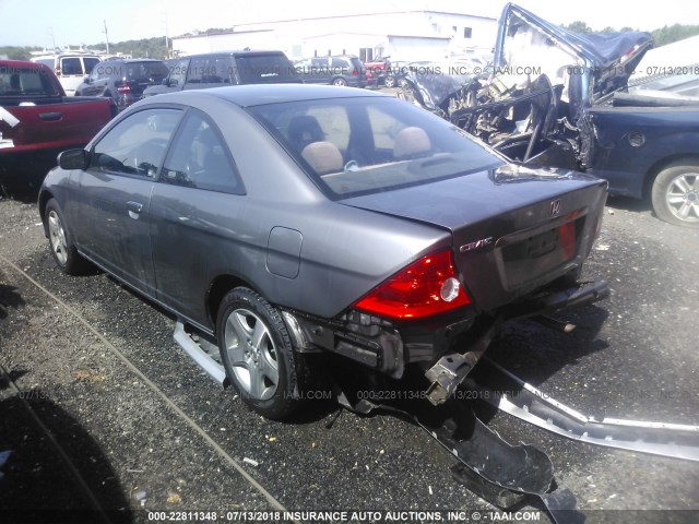 1HGEM22994L080910 - 2004 HONDA CIVIC EX Boz foto 3