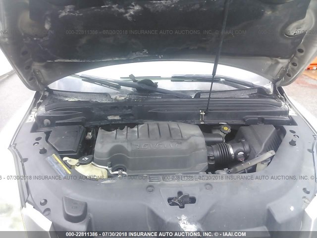 5GAEV23778J114516 - 2008 BUICK ENCLAVE CXL ვერცხლისფერი ფოტო 10