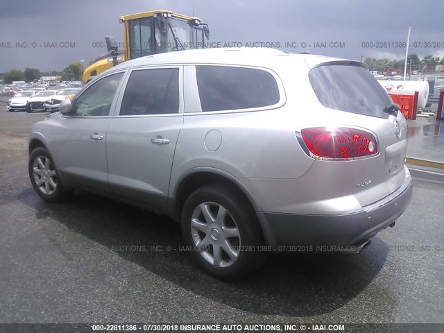 5GAEV23778J114516 - 2008 BUICK ENCLAVE CXL SILVER photo 3