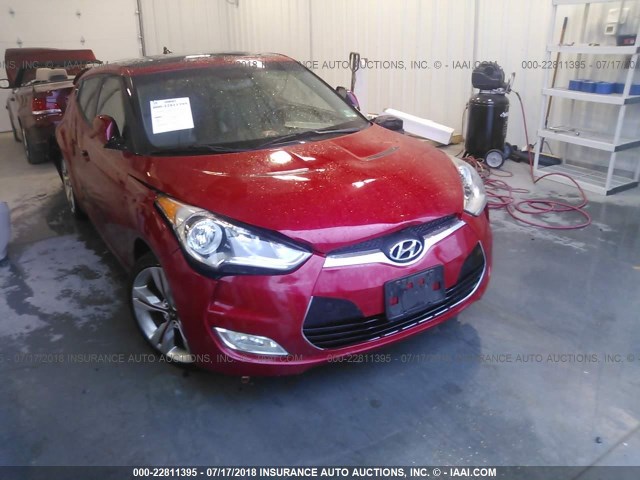 KMHTC6AD9DU109592 - 2013 HYUNDAI VELOSTER RED photo 1