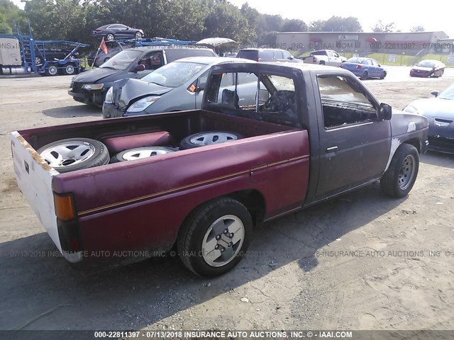 1N6SD11S0LC402653 - 1990 NISSAN D21 SHORT BED BLACK photo 4