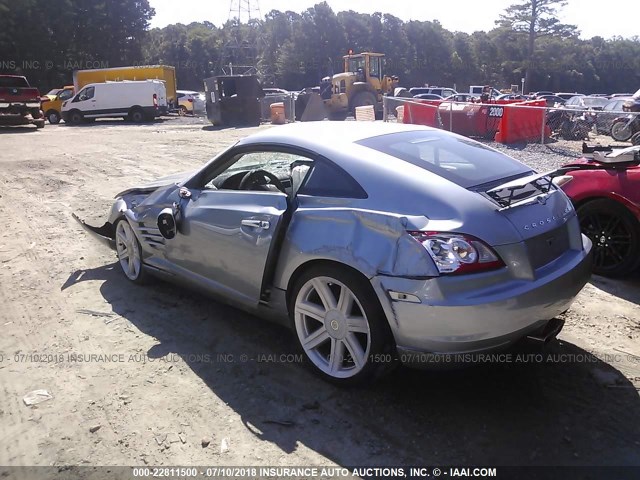 1C3AN69L26X062106 - 2006 CHRYSLER CROSSFIRE LIMITED BLUE photo 3