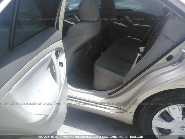 4T1BE46K47U191446 - 2007 TOYOTA CAMRY NEW GENERAT CE/LE/XLE/SE GOLD photo 8