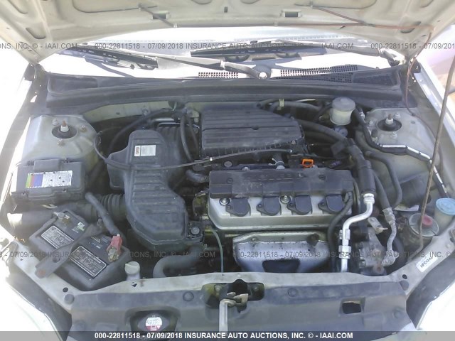 2HGES16483H904812 - 2003 HONDA CIVIC DX GRAY photo 10