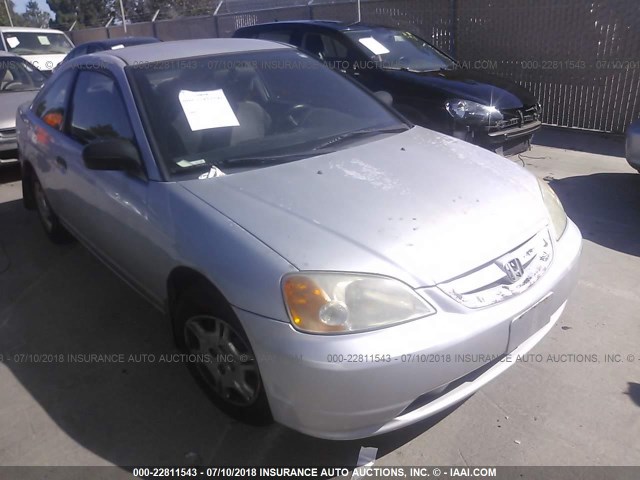 1HGEM21201L092220 - 2001 HONDA CIVIC DX SILVER photo 1