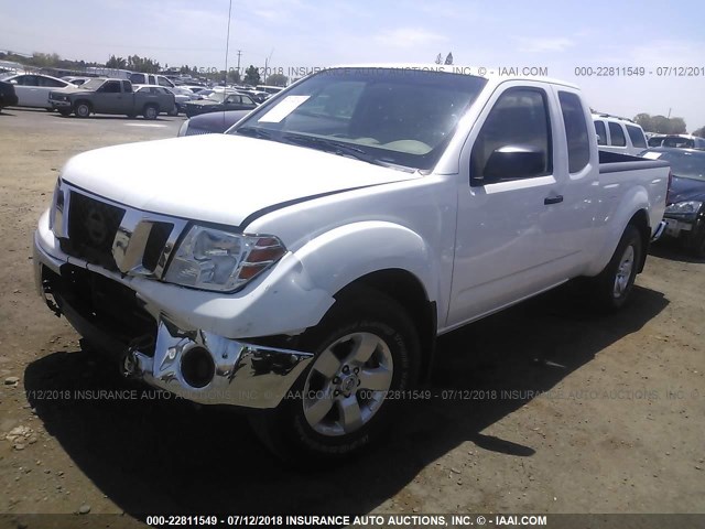 1N6BD0CTXBC432094 - 2011 NISSAN FRONTIER S/SV WHITE photo 2