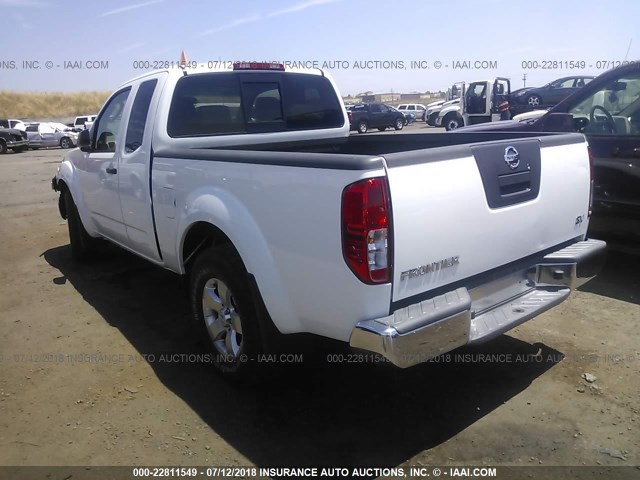 1N6BD0CTXBC432094 - 2011 NISSAN FRONTIER S/SV WHITE photo 3