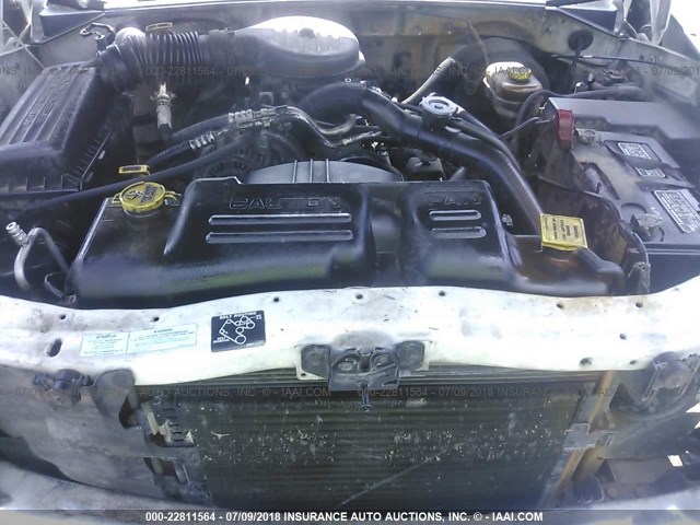 1B7GL22X31S148628 - 2001 DODGE DAKOTA WHITE photo 10