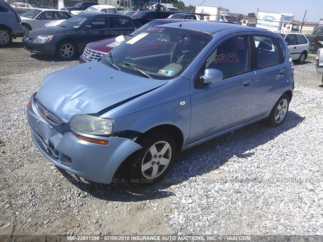 KL1TD62685B409422 - 2005 CHEVROLET AVEO LS Light Blue photo 2