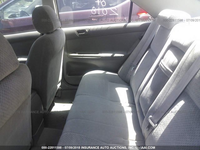 4T1BE32K82U588926 - 2002 TOYOTA CAMRY LE/XLE/SE BLUE photo 8