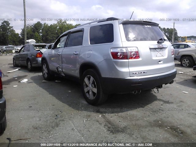 1GKKRRED1BJ282603 - 2011 GMC ACADIA SLT-1 Srebrny zdjęcie 3