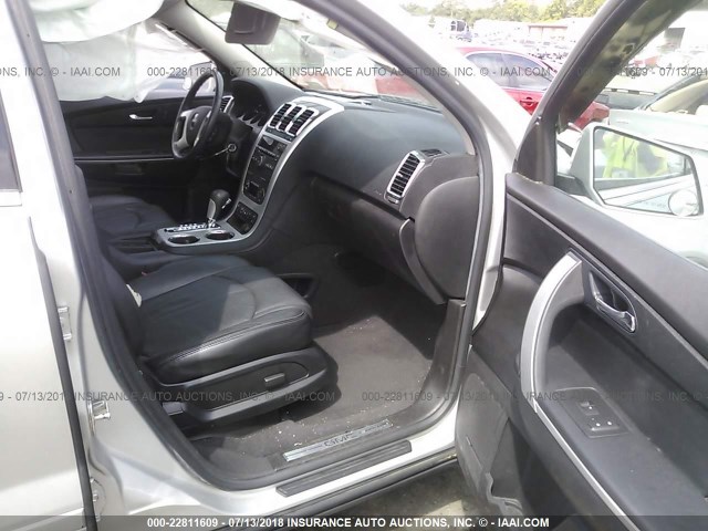 1GKKRRED1BJ282603 - 2011 GMC ACADIA SLT-1 Srebrny zdjęcie 5