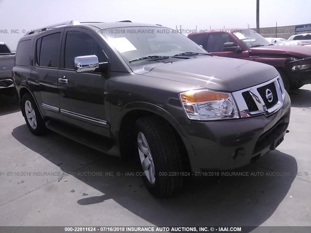 5N1BA0NDXDN606525 - 2013 NISSAN ARMADA SV/SL/PLATINUM BROWN photo 1