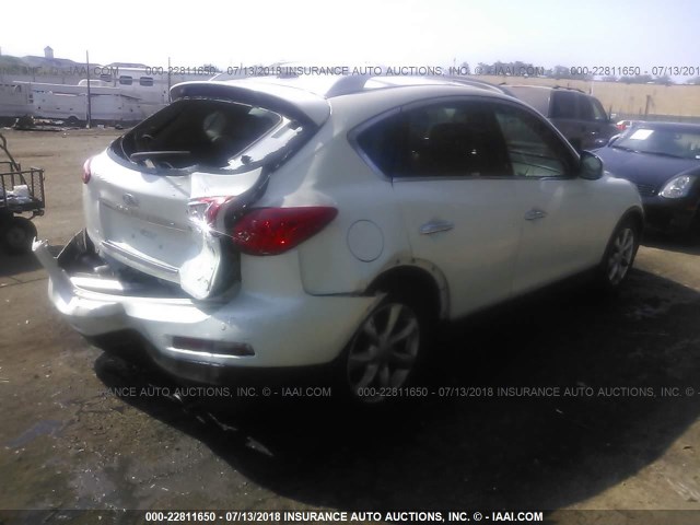 JNKAJ09EX8M304701 - 2008 INFINITI EX35 JOURNEY WHITE photo 4