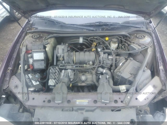 2G1WX12K639260612 - 2003 CHEVROLET MONTE CARLO SS მუქწითელი ფოტო 10