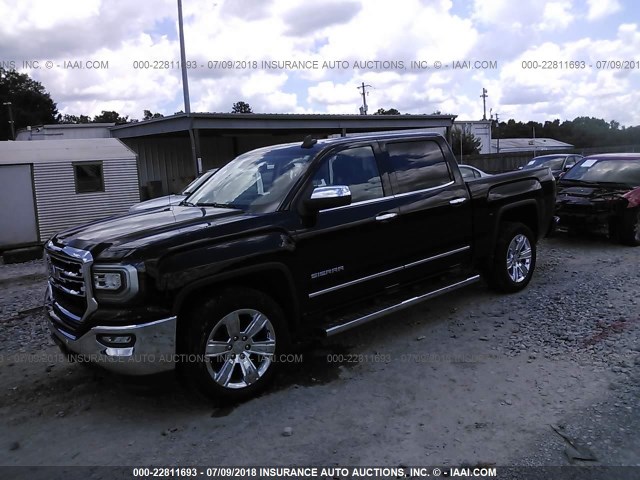 3GTP1NEC6HG348985 - 2017 GMC SIERRA C1500 SLT BLACK photo 2