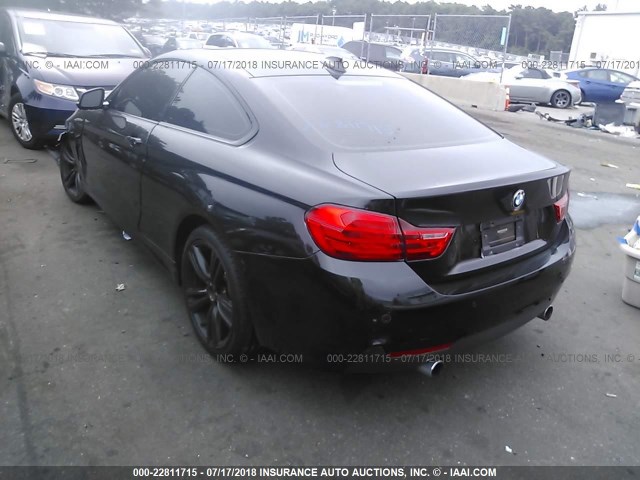 WBA3R5C53EK189159 - 2014 BMW 435 XI BLACK photo 3
