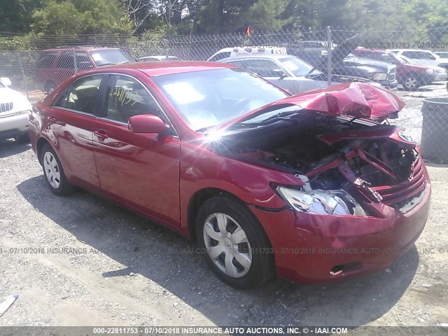 4T1BE46K97U095893 - 2007 TOYOTA CAMRY NEW GENERAT CE/LE/XLE/SE RED photo 1