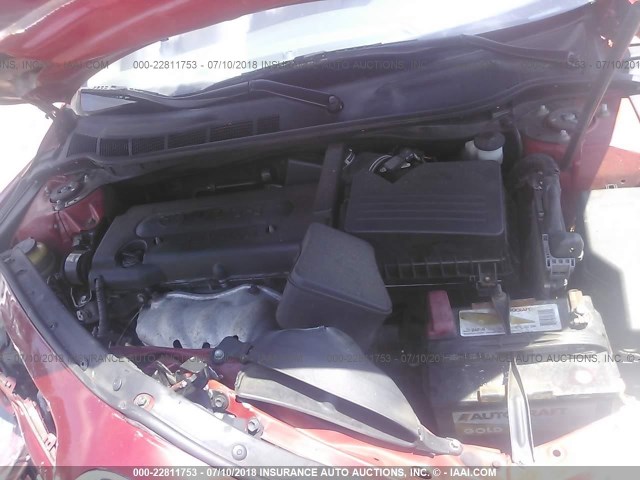 4T1BE46K97U095893 - 2007 TOYOTA CAMRY NEW GENERAT CE/LE/XLE/SE RED photo 10