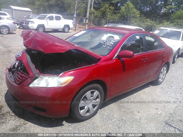 4T1BE46K97U095893 - 2007 TOYOTA CAMRY NEW GENERAT CE/LE/XLE/SE RED photo 2