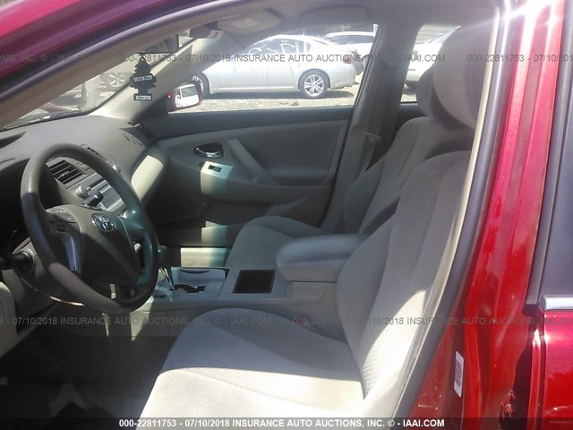 4T1BE46K97U095893 - 2007 TOYOTA CAMRY NEW GENERAT CE/LE/XLE/SE RED photo 5