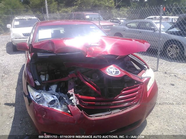 4T1BE46K97U095893 - 2007 TOYOTA CAMRY NEW GENERAT CE/LE/XLE/SE RED photo 6
