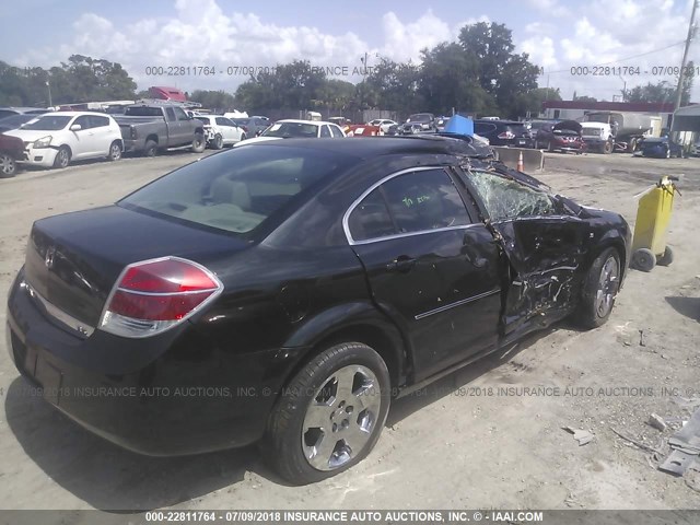 1G8ZS57N68F265542 - 2008 SATURN AURA XE BLACK photo 4