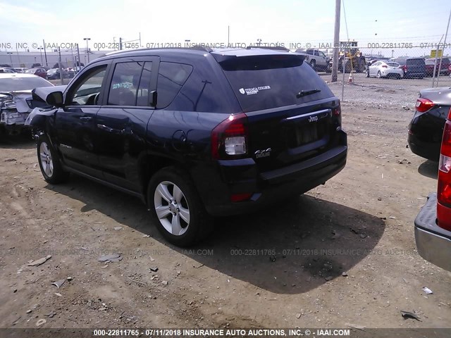 1C4NJDEB6GD729935 - 2016 JEEP COMPASS LATITUDE ლურჯი ფოტო 3