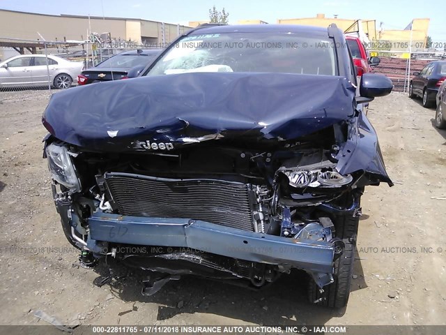 1C4NJDEB6GD729935 - 2016 JEEP COMPASS LATITUDE ლურჯი ფოტო 6