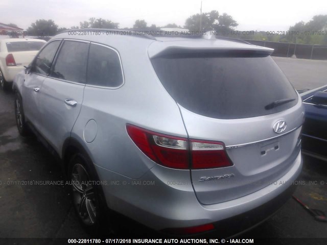 KM8SR4HF5EU076582 - 2014 HYUNDAI SANTA FE LIMITED SILVER photo 3