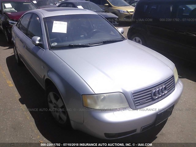 WAULD64B82N093627 - 2002 AUDI A6 2.7T QUATTRO SILVER photo 1