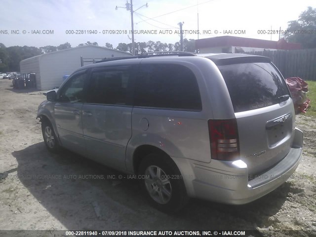 2A8HR54P98R832315 - 2008 CHRYSLER TOWN & COUNTRY TOURING SILVER photo 3