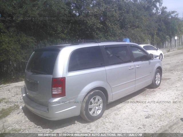 2A8HR54P98R832315 - 2008 CHRYSLER TOWN & COUNTRY TOURING SILVER photo 4