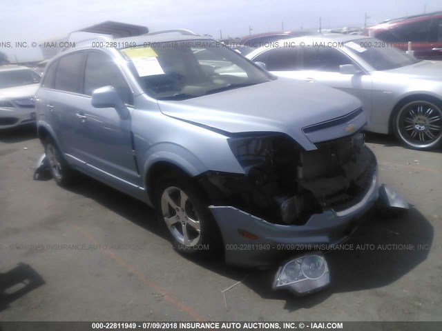 3GNAL3EK9DS614655 - 2013 CHEVROLET CAPTIVA LT BLUE photo 1