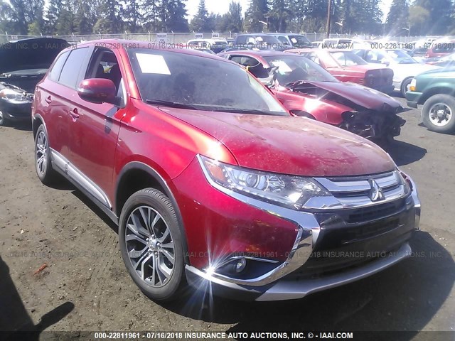 JA4AZ3A30JZ042664 - 2018 MITSUBISHI OUTLANDER SE/SEL RED photo 1