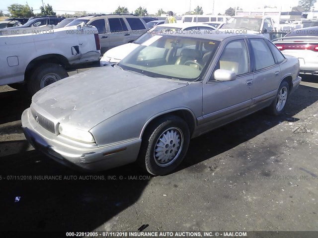 2G4WB52K1T1511754 - 1996 BUICK REGAL CUSTOM BEIGE photo 2